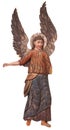 Ancient wooden bas-relief of Angel from Russian Orthodox Church in Vologda Province, Russia Royalty Free Stock Photo