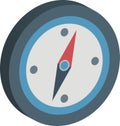 Clock Isolated Vector Icon Editable