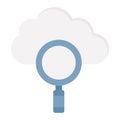 Cloud computing Flat Vector icon which can easily modify or edit