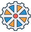 Cog, cogwheel Isolated Vector Icon can be easily modified or edit Royalty Free Stock Photo