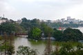 Ncog Son Temple in Hoan Kiem lake in Hanoi Vietnam.