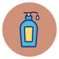 Cosmetic, sunblock Vector Icon which can easily edit