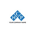 NCP letter logo design on BLACK background. NCP creative initials letter logo concept. NCP letter design