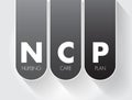 NCP Nursing Care Plan - provides direction on the type of nursing care the individual, family, community may need, acronym text