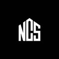 NCS letter logo design on BLACK background. NCS creative initials letter logo concept. NCS letter design.NCS letter logo design on