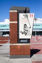 NCSU Dennis Byrd retired Number tribute Royalty Free Stock Photo