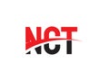 NCT Letter Initial Logo Design Vector Illustration