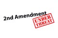 2nd Amendment Under Threat Royalty Free Stock Photo