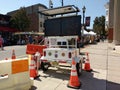 Solar Powered Message Board, Labor Day Street Fair, Rutherford, NJ, USA