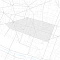 2nd Arrondissement, Paris, FRANCE high detail vector map