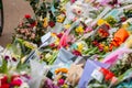 ND- 16 March 2021: Flowers and tributes at Clapham Common Bandstand, in memory of Sarah Everard, who was kidnapped and murdered by