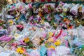 ND- 16 March 2021: Flowers and tributes at Clapham Common Bandstand, in memory of Sarah Everard, who was kidnapped and murdered by