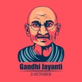 2nd october national holiday for happy Gandhi Jayanti