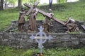 The 2nd Station of the Cross with Jesus from Sainte Anne de Baupre Sanctuary from Quebec