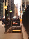 42nd Street and Bryant Park Station Royalty Free Stock Photo