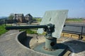 Anti aircraft weapons on display. Tilbury Fort. UK Royalty Free Stock Photo