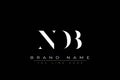 NDB abstract letter logo design Royalty Free Stock Photo