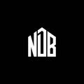 NDB letter logo design on BLACK background. NDB creative initials letter logo concept. NDB letter design Royalty Free Stock Photo