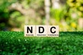 NDC Nationally Determined Contributions Nationally determined contributions are commitments each country makes to reduce Royalty Free Stock Photo
