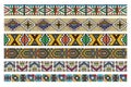 Ndebele African Border Pattern Art 2 Royalty Free Stock Photo