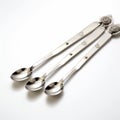 Ndebele Art Inspired Silver Spoons With Floral Design