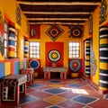 Ndebele House Painting Patterns Royalty Free Stock Photo