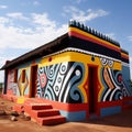 Ndebele House Painting Royalty Free Stock Photo