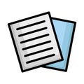 Documents, file Vector Icon which can easily modify Royalty Free Stock Photo