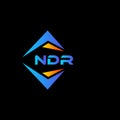 NDR abstract technology logo design on Black background. NDR creative initials letter logo concept Royalty Free Stock Photo