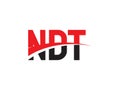 NDT Letter Initial Logo Design Vector Illustration Royalty Free Stock Photo
