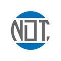 NDT letter logo design on white background. NDT creative initials circle logo concept. NDT letter design
