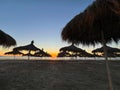 Relaxation by the Adriatic: Durres Beach with Parasol