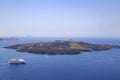 Nea Kameni volcanic island near Santorini, Greece