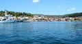 NEA SKIONI, GREECE - JULY 12, 2018: Amazing view of Nea Skioni village, Halkidiki, Greece