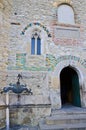 Neamt Monastery entrance, architectural details Royalty Free Stock Photo