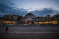 Neaples, Late evening at Piazza Pebliscito