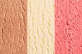 Neapolitan ice-cream texture or background Royalty Free Stock Photo