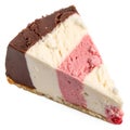 Neapolitan Ice Cream Trio Royalty Free Stock Photo
