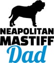 Neapolitan Mastiff dad silhouette