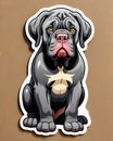 neapolitan mastiff dog sticker decal protection companion