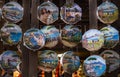 Neapolitan tambourines outside of a store in Naples