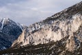 Near Buena Vista Colorado the Chalk Cliffs of Mount Princeton. Royalty Free Stock Photo