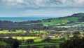 NEAR CHARD, SOMERSET/UK - MARCH 22 : Scenic View of the Undulating Countryside of Somerset on March 22, 2017.