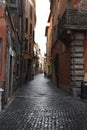 Near Deserted Cobblestone Street for Foot Traffic