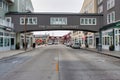 Iconic view of Cannery Row in the early morning in Monterey, CA.