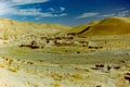 Near drought has left riverbed dry, Afghanistan Royalty Free Stock Photo