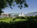 Near The Holy Spirit Cathedral on a sunny day. Minsk. Royalty Free Stock Photo