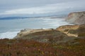 Near Point Fabril beach in the western coast of Portugal in Ferrel area, Peniche, Portugal Royalty Free Stock Photo