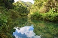 Near to El Nicho waterfall in Topes de Collantes national park near Trinidad Royalty Free Stock Photo