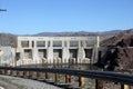 Parker Dam holding back the Colorado River Royalty Free Stock Photo